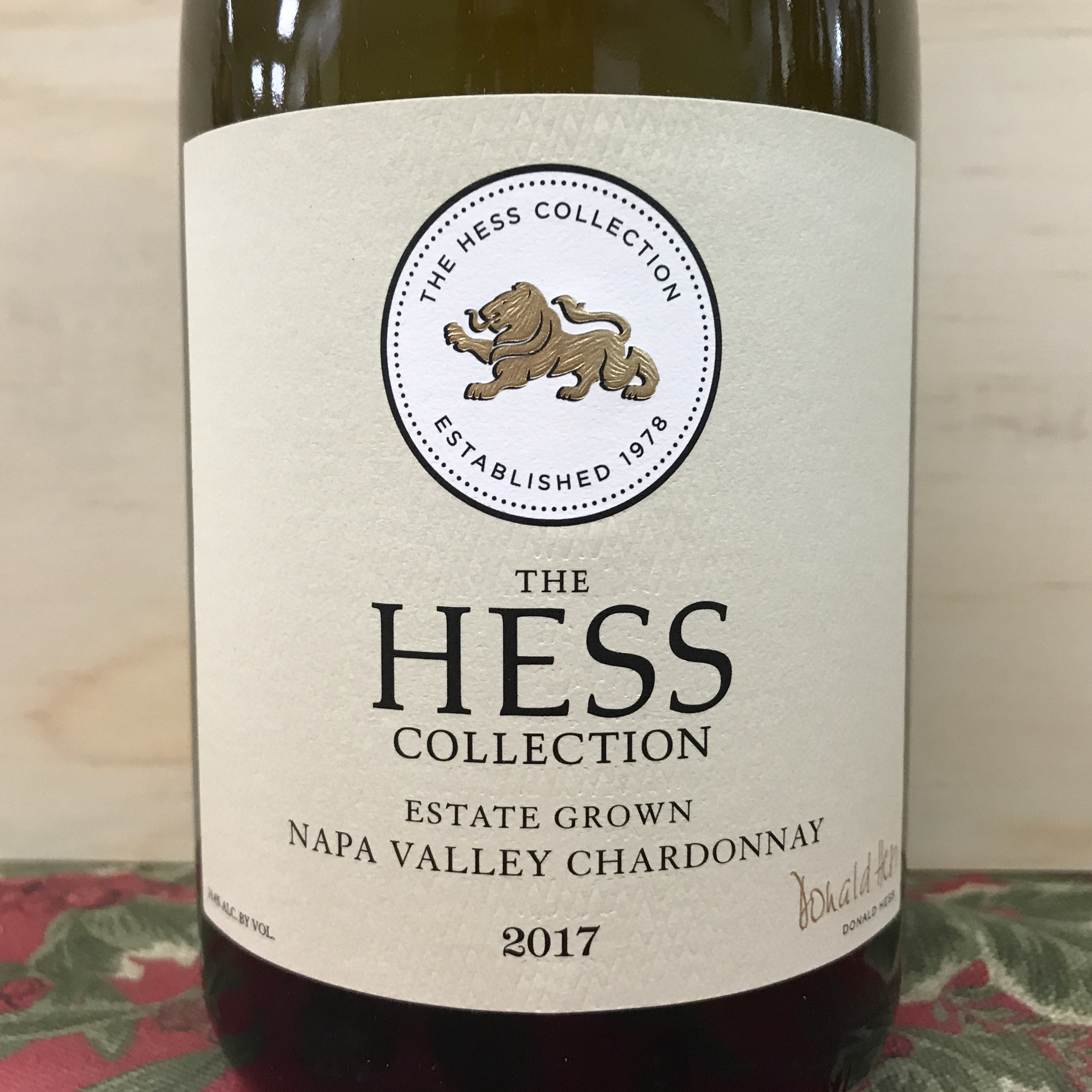 Hess Collection Napa Valley Estate Chardonnay 2017